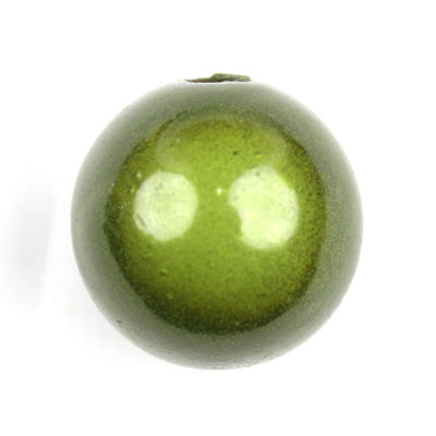 Top Quality 20mm Round Miracle Beads,Blackish Green,Sold per pkg of about 120 Pcs