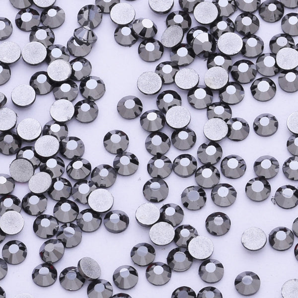 SS12 1440PCS Gray Non Hot Fix Crystal, Flat Back 3D Rhinestones DIY Phone case Nail art design deco supplies
