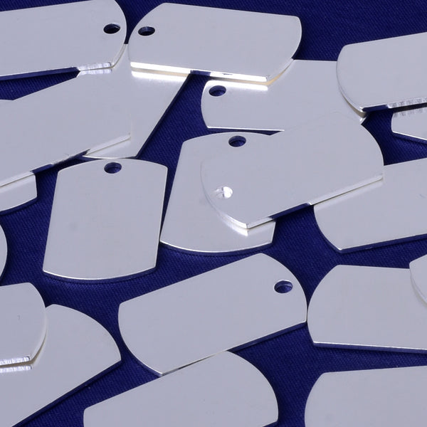 About 25*16mm tibetara® Stamping Blank Bar Charm Pendant Ready to engrave necklace bar blanks Craft Supplies plated silver 20pcs