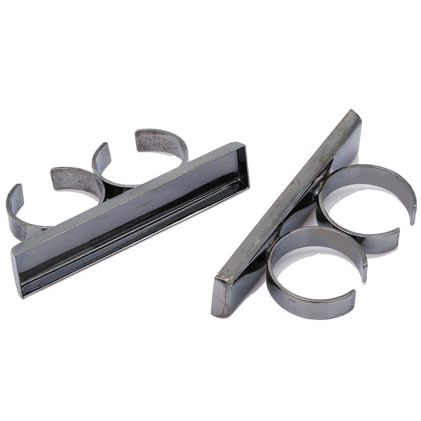 10*50mm Antique Black Ring-Adjustable Ring Blank,Double Ring Blanks Together,Two Finger Blank Ring setting for Glass Cabochon,10pcs/lot