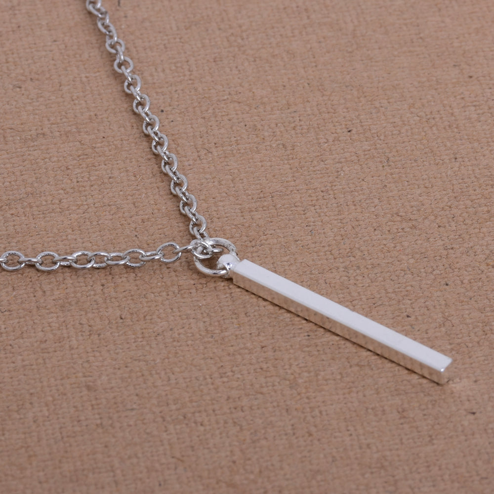 About 2*25mm tibetara® Brass 4 sided Blank Bar necklace Personalized Stamping Bar Name Plated thickness 2.2mm plated kc gold 20pcs