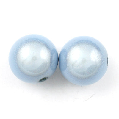 Top Quality 14mm Round Miracle Beads,Ice Blue,Sold per pkg of about 350 Pcs