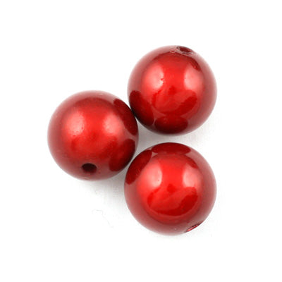 Top Quality 8mm Round Miracle Beads,Dark Red,Sold per pkg of about 2000 Pcs