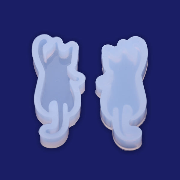 1 pcs Kitten shape Crystal silicone mold pendant  50*20*7mm DIY Jewellery Making  Cabochons for earrings pendant Resin Silicone Mould