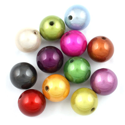 Top Quality 8mm Round Miracle Beads,Mix colors,Sold per pkg of about 2000 Pcs
