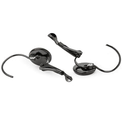 8mm Round Earring Blanks,Gun Metal Black Brass Earring Blank Hook,Earring Base,sold 50pcs/lot