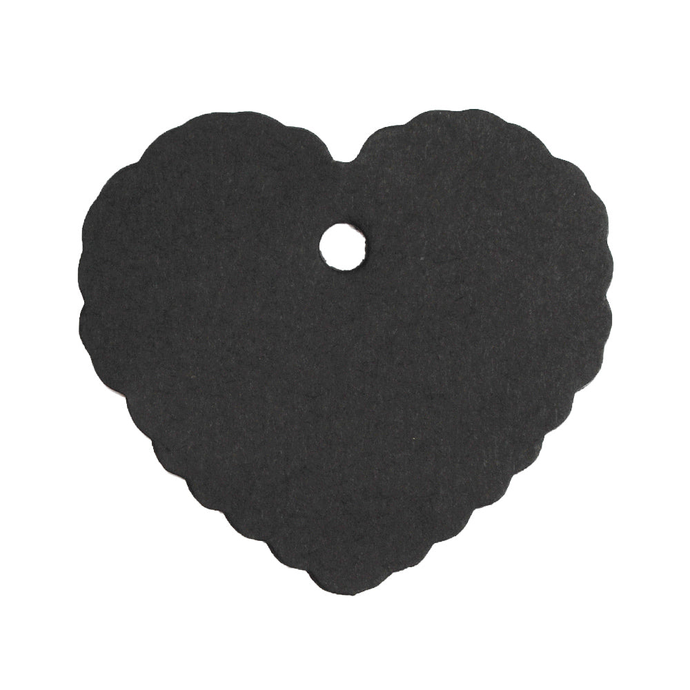 6*5.5cm Black Paper Kraft Hang Tags,Hand Made DIY Gift Label,Heart Shape Cardboard Tag,sold 50pcs/lot