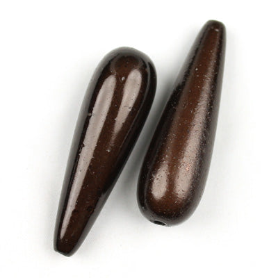 Top Quality 10*30mm Teardrop Miracle Beads,Deep Coffee,Sold per pkg of about 420 Pcs