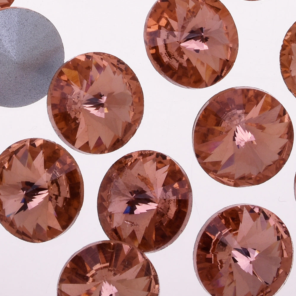 16mm High Quality Glass Rhinestones Round Jewelry Stones Satellite stone Pointed Back  pink 50pcs 10182054