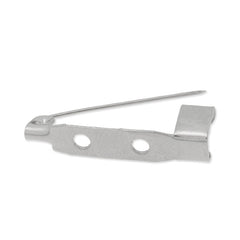 25mm simple Brooch Back Safe Pin With Two Holes,nickel color,5mm width,20 picecs/lot