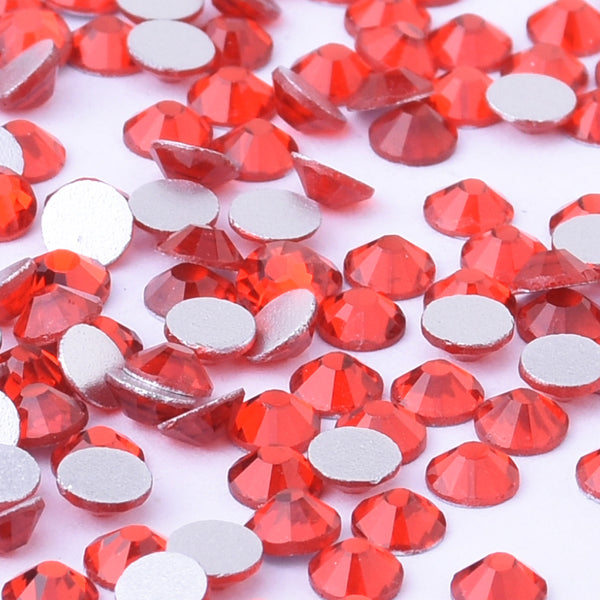 SS12 1440PCS Light Red  Non Hot Fix Crystal, Flat Back 3D Rhinestones DIY Phone case Nail art design deco supplies