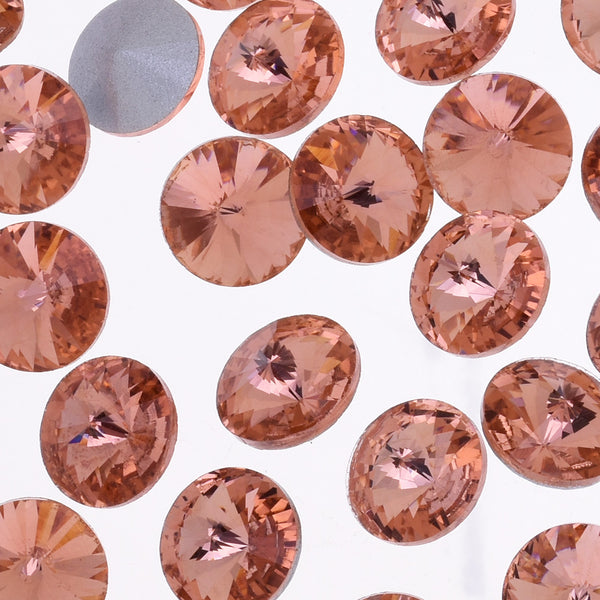 12mm Pointed Back Rhinestone  crystal stone Satellite stone Clear Handmade jewelry Accessories decoration pink 50pcs 10181854