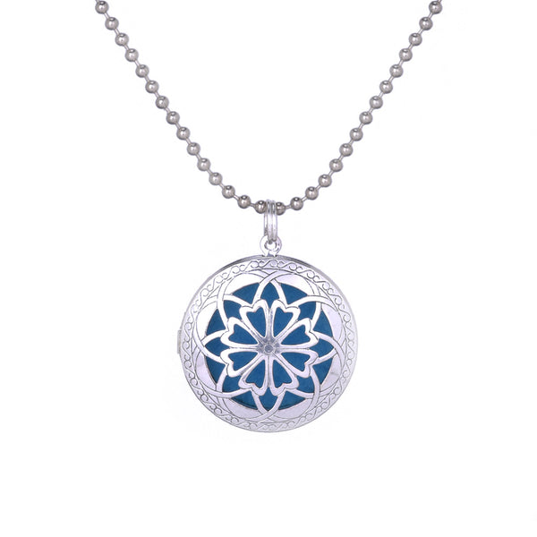 36’’ ball Chain with Lockets Pendants, Perfume Essential Oil Diffuser Locket Necklace 1pcs