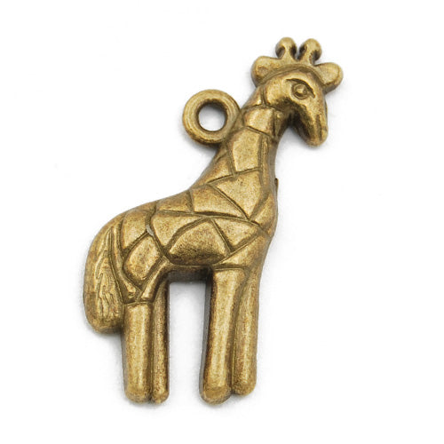 26*17mm Vintage antique bronze Zinc alloy Charms,giraffe,sold 150 pcs per pkg