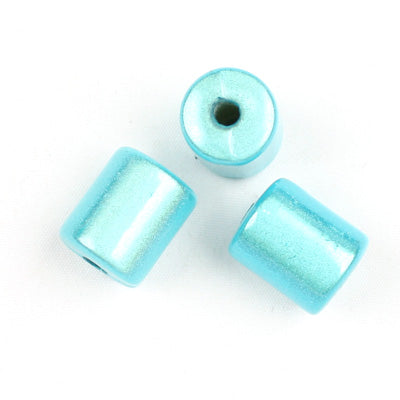 Top Quality 8 x 10 MM Tube Miracle Beads,Sapphire,Sold per pkg of about 1100 Pcs