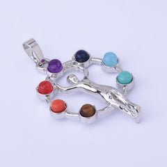 7 Chakras Orgone Crystal Healing Energy Pendant Buda Yoga Amulet Therapy Jewelry 1PCS