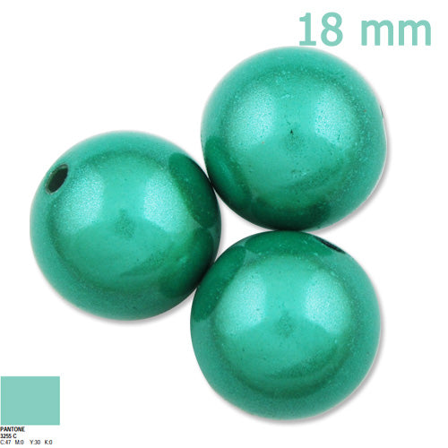 2013-2014 New style Top Quality 18mm Round Miracle Beads, mint green,Sold per pkg of about 170PCS