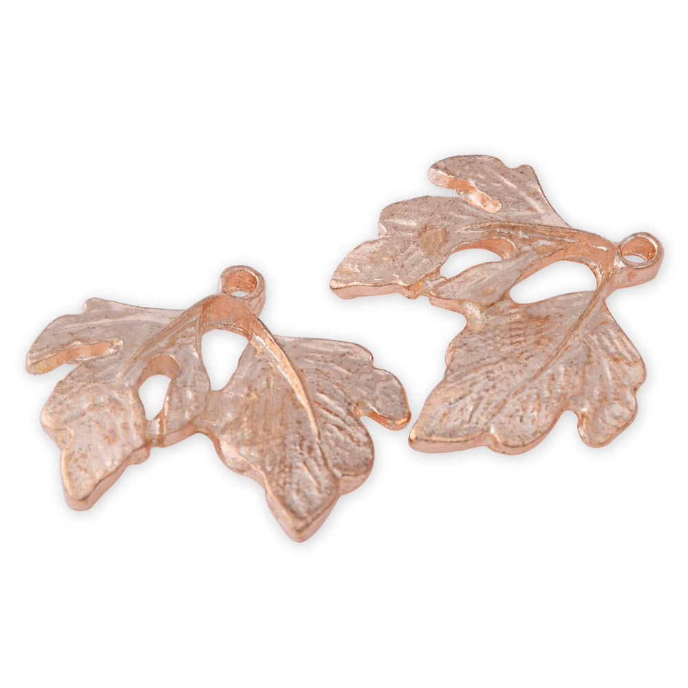 20 Gold 2.1*2.0 cm Charm Alloy Leafs Metal Pendant accessories Jewelry findings Diy Handmade Pendants