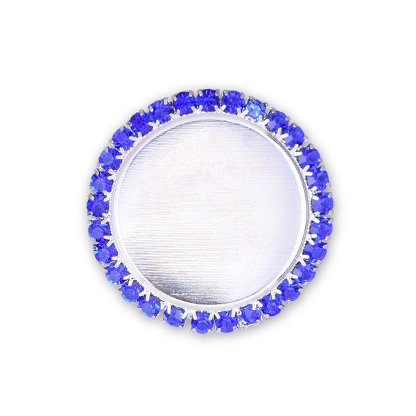 5 pieces Flatback Rhinestone Cameo Base Rhinestone Circle Cameo Pendant 20mm