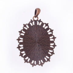 60*47mm Pendant Blank Base Setting Necklace Blank Row Rhinestone fit 40*30mm cabochons Jewelry supplies thickness 3mm antique copper 10pcs 10022309