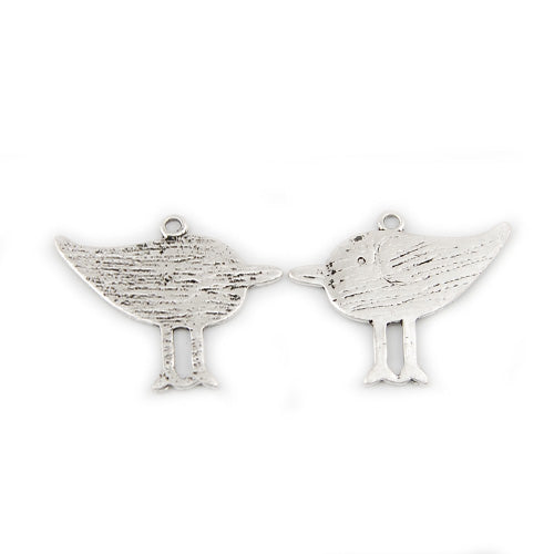 33*27 MM Gun Metal Black Zinc Alloy Pendants,Bird,Sold 50 PCS Per Package