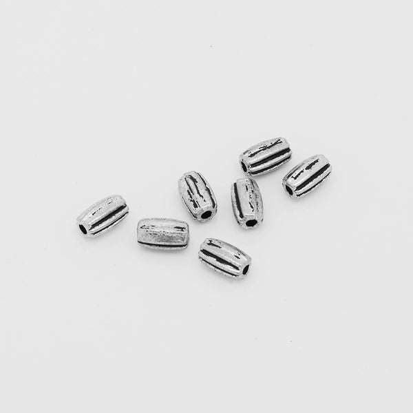 Tibetan Beads,Silver Tone Spacer Beads,Euro Style Beads,Spacer Beads,Lenght 6mm,sold 100pcs/lot