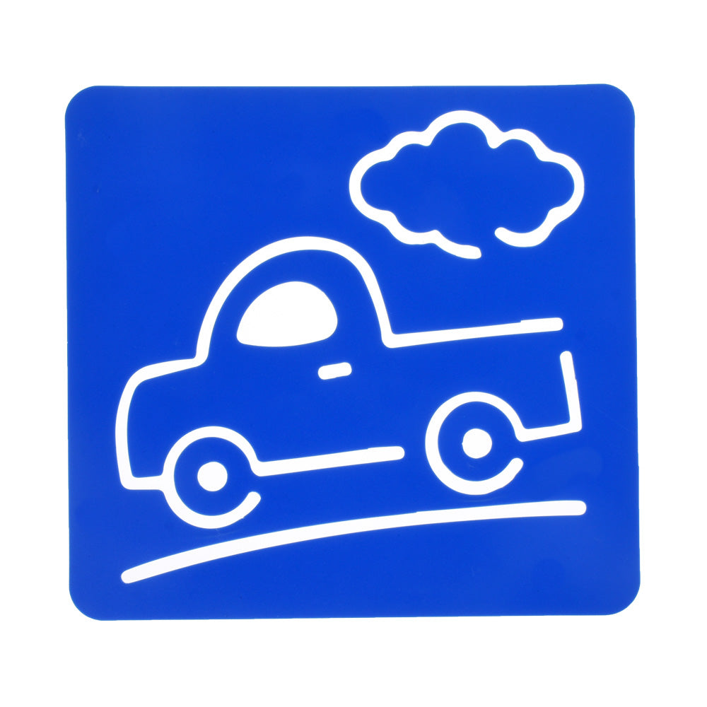 tibetara About 14*15cm Transportation stencils set plastic Stencil Cute transportation bullet journal accessories 6 each/lot