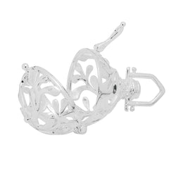 1pieces Necklace Pendant 18mm Hollow Box,Silver Plated Pregnancy Peace Ball cage for 16mm beads