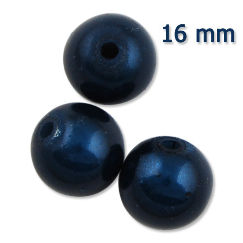 2013-2014 New style Top Quality 16mm Round Miracle Beads,ink blue,Sold per pkg of about 230PCS