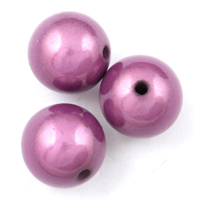 Top Quality 12mm Round Miracle Beads,Purple,Sold per pkg of about 560 Pcs