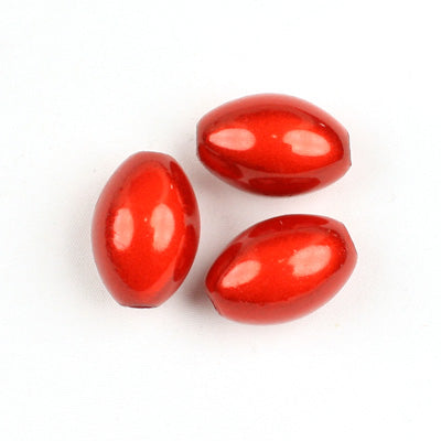 Top Quality 9.5*14mm Olive Miracle Beads,Dark Red,Sold per pkg of about 880 Pcs