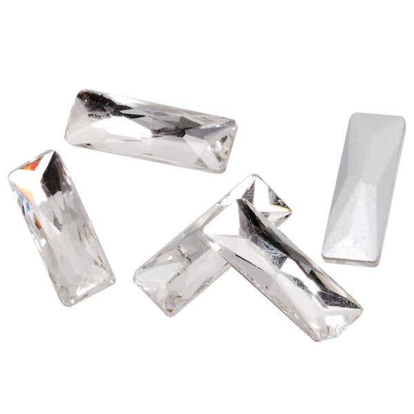 8*24mm Cartesian Rectangular bottom tip Crystal Fancy Stone,Cushion Cut Gem,White Crystal Faceted Stone,4547,20pcs/lot