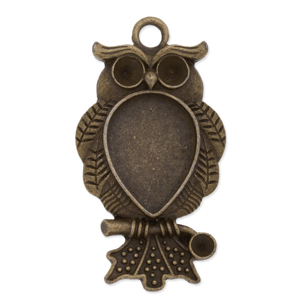 13x18mm(inside) drop Pendant trays,zinc alloy fillied,antique Bronze plated,20pcs/lot