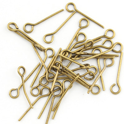 500 Grams 24 MM Iron Eye Pins,Antique Bronze Plated,(Approx. 5000pcs)