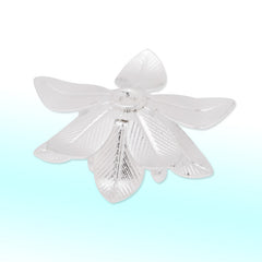 15mm Silver 3D Brass flower component,Center Hole,easy use,20pcs/lot