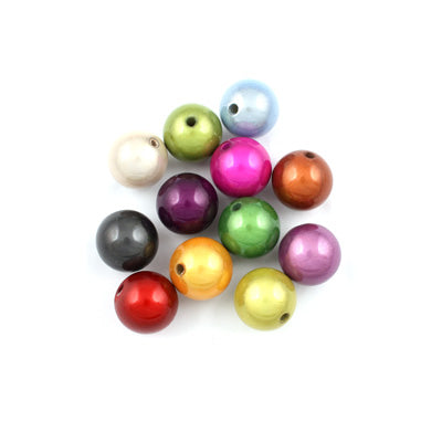 Top Quality 4mm Round Miracle Beads,Mix colors,Sold per pkg of about 16000 Pcs