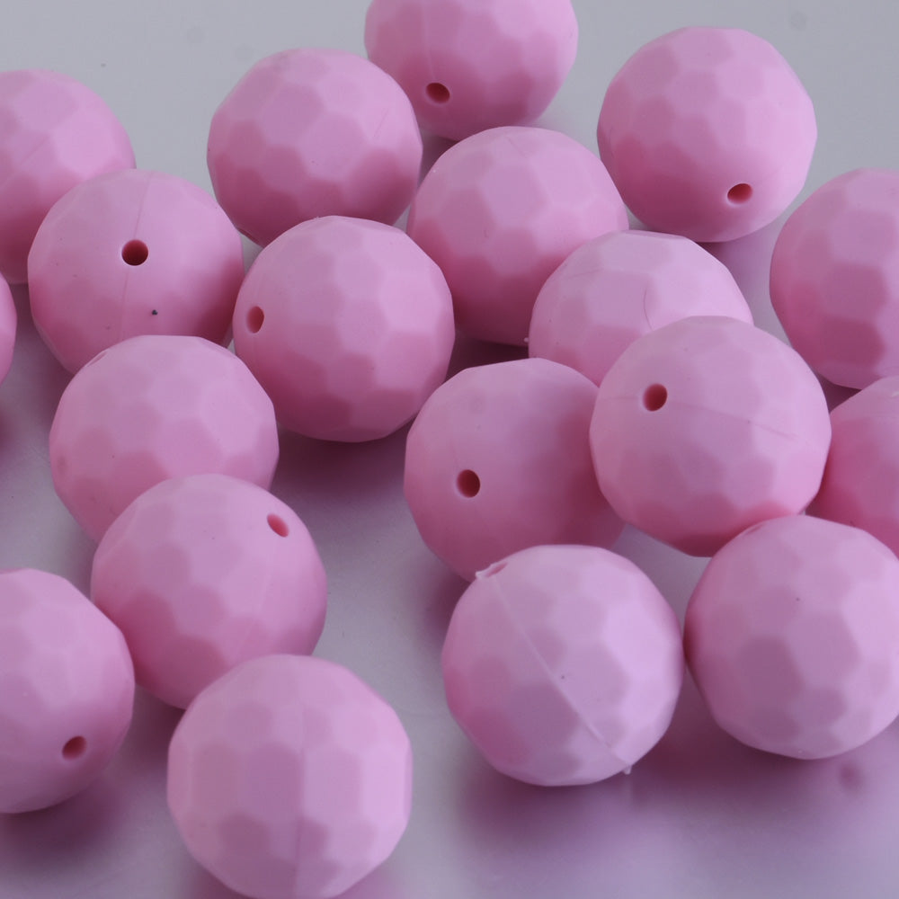 16MM Round Silicone Beads Silicone Teething Beads Bulk Silicone Beads Wholesale Baby Shower Gift pink 20pcs