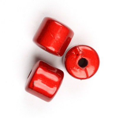 Top Quality 8*8mm Tube Miracle Beads,Dark Red,Sold per pkg of about 1300 Pcs