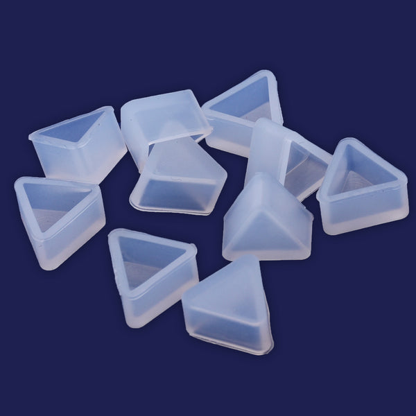 10 pcs 6.8*7.8*5mm Silicone Mold For  Earrings Resin Mold Handmade DIY Resin Triangle Shape