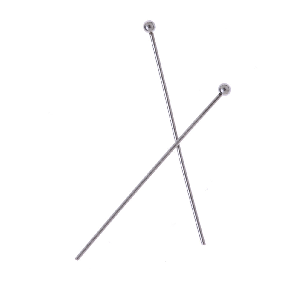 20PCS 0.7x25mm Stainless Steel Ball Head Pins,Ball End Headpins Eye Pins Diy Jewelry Finding