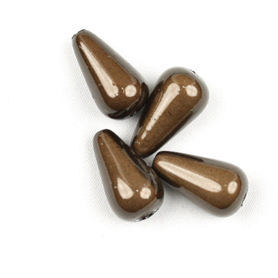 Top Quality 6*10mm Teardrop Miracle Beads,Deep Coffee,Sold per pkg of about 2800 Pcs