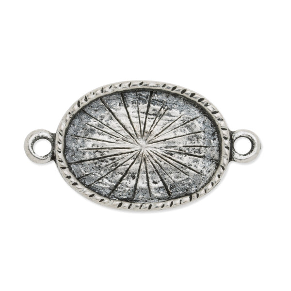 13x18mm(inside) Oval Bezel with 2 loops,Bracelet Blank,Zinc Alloy Filled,Antique silver,50pcs/lot
