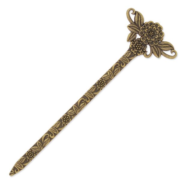 42x132mm Antique Bronze metal bookmark,Flowers,10pcs/lot