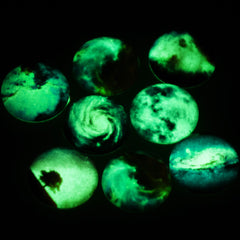 20 Glow in the Dark Cabochons fit 25mm 1