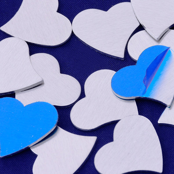 20pcs about 3/4"x5/8" tibetara® aluminum love heart Stamping supplies Metal Blank Fantastic Shine 18 Gauges