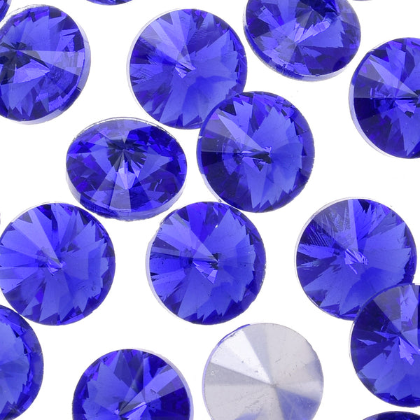 12mm Pointed Back Rhinestone  crystal stone Satellite stone Clear Handmade jewelry Accessories decoration light blue 50pcs 10181852