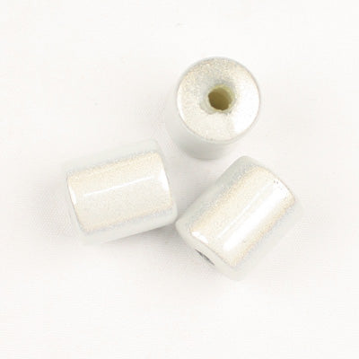Top Quality 8 x 10 MM Tube Miracle Beads,White,Sold per pkg of about 1100 Pcs