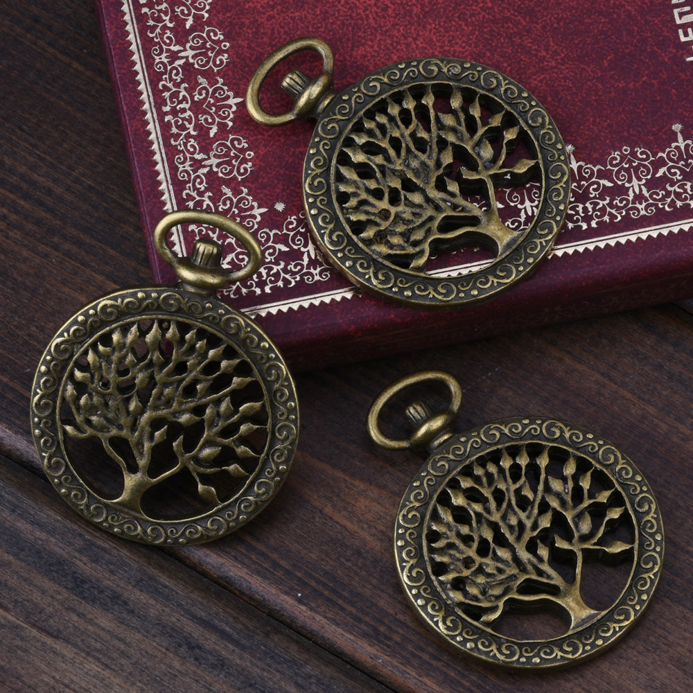 38*48mm Antique Bronze Pocket Watch Pendant,Tree of Life Pendant,Steampunk Pendant,Necklace Pendant,sold 10pcs/lot