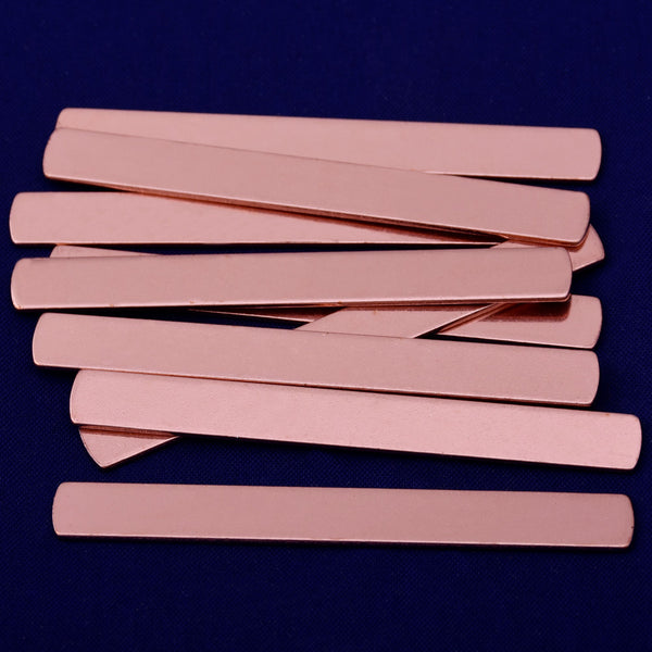 20pcs about 1/4*2 1/4" tibetara®  Copper Metal Stamping Blank metal blanks Jewelry Stamping Blank 18 Gauges 10186750