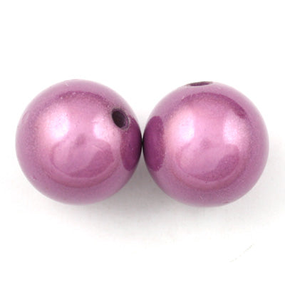 Top Quality 16mm Round Miracle Beads,Purple,Sold per pkg of about 250 Pcs